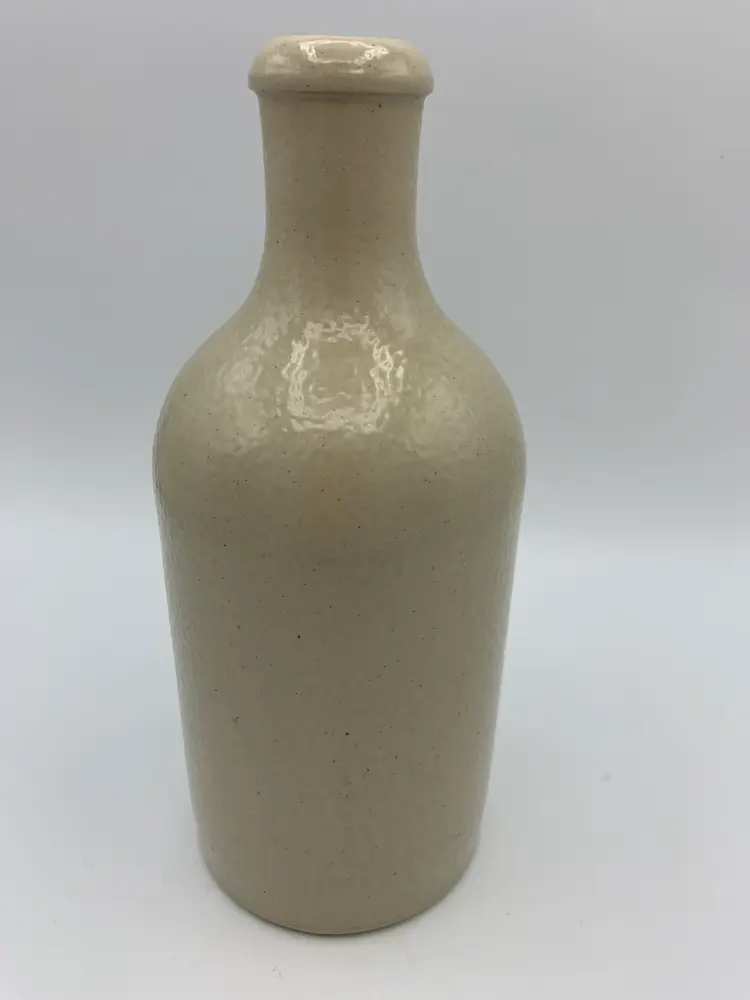 Antique M.K.M White Stoneware Bottle German Marked 8.5" Original