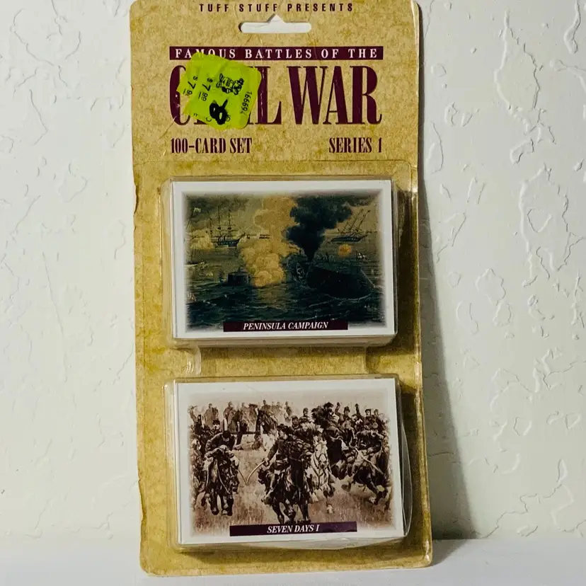 Vintage 1991 Famous Battles of The Civil War 100 Card Set Series #1 TUFF STUFF Set 3