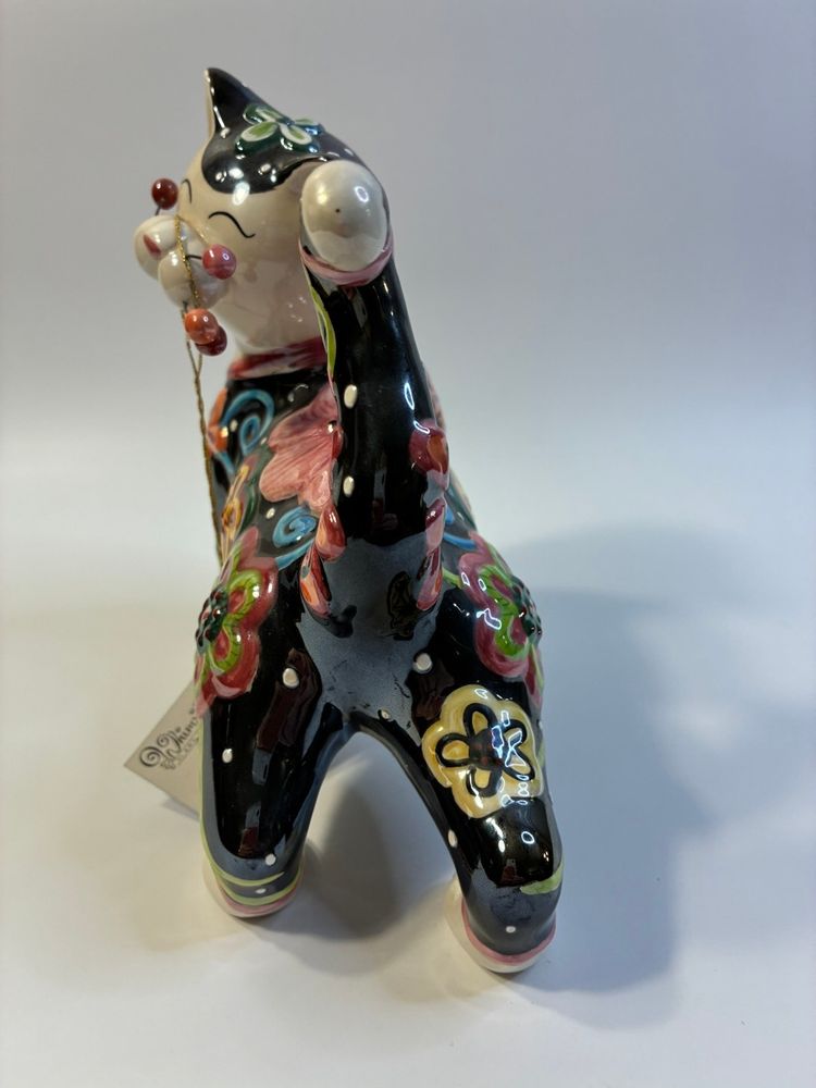 Whimsiclay By Amy Lacombe Cat “Beau”  6.25” 6.5”