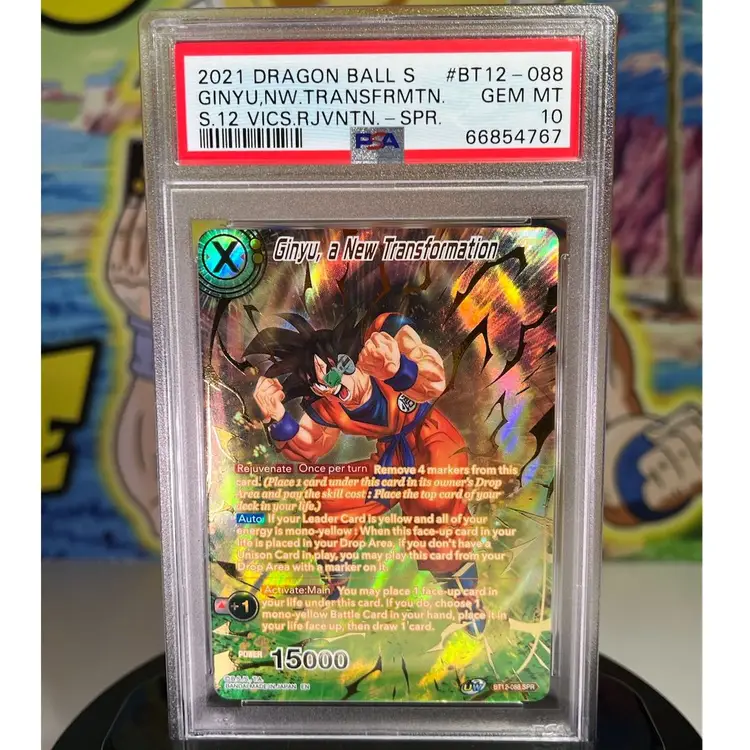 Ginyu, a New Transformation - SPECIAL RARE - Vicious Rejuvenation - PSA 10 
