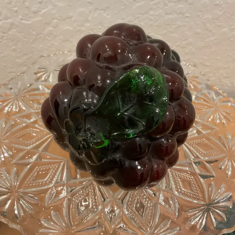 Vintage Glass Grape Cluster