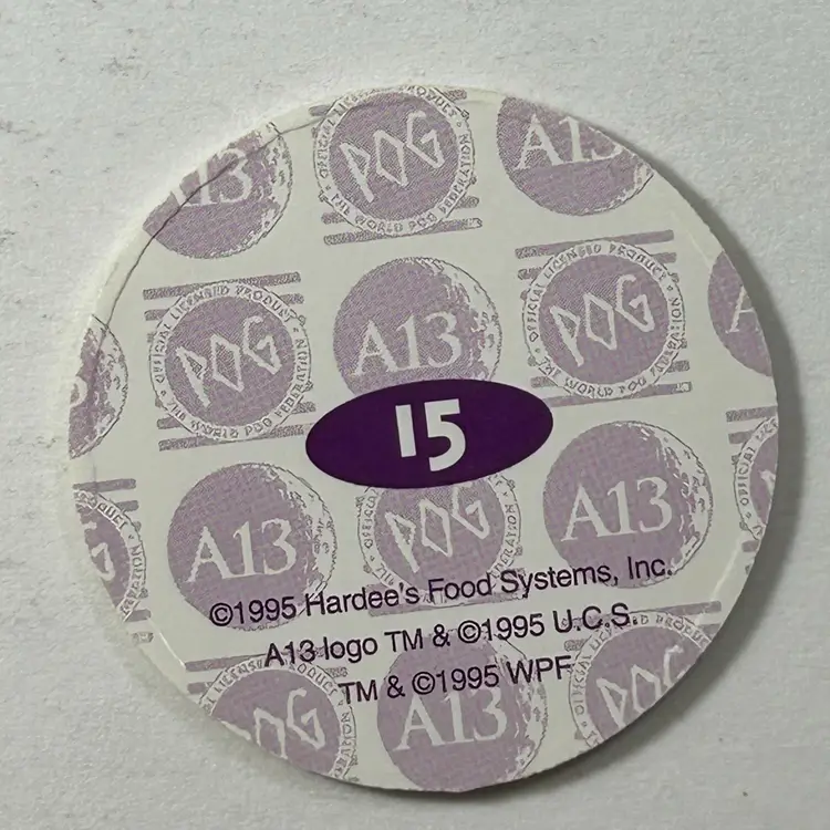 POGs Apollo 13 POG #15 Astronaut in Space A13 NASA Hardee's Food Service 1995 -  155
