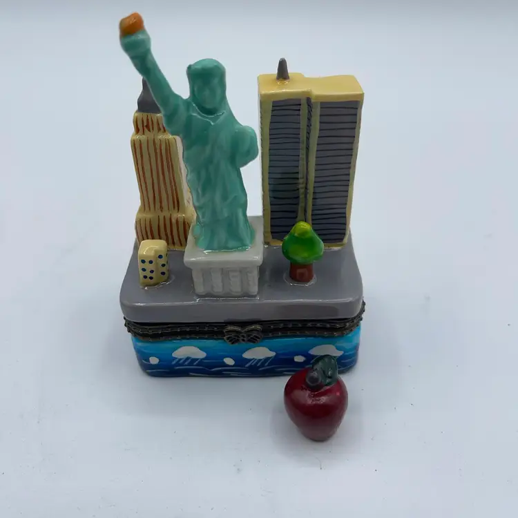 14-New York Skyline Trinket Box Statue of Liberty, Twin Towers, Empire State