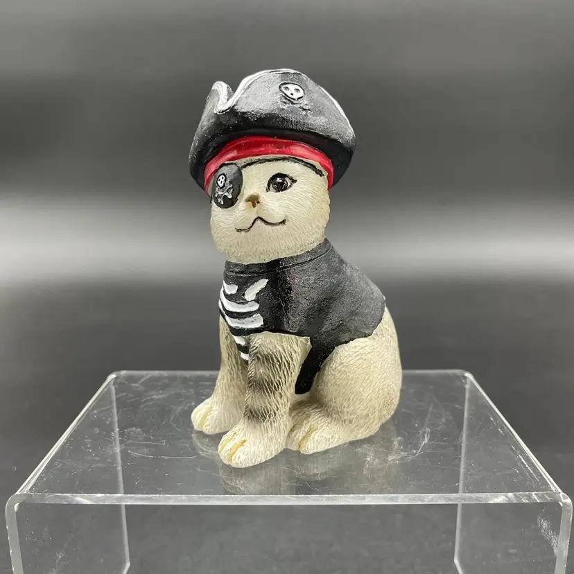 Ganz Pirate Cat Kitten Kitty Trick or Treating Halloween Costume Resin Figurine