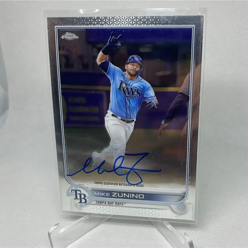 Mike Zunino 2022 Topps Chrome Auto Autograph