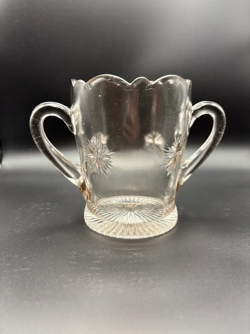 Indiana glass Bethlehem star pattern spooner