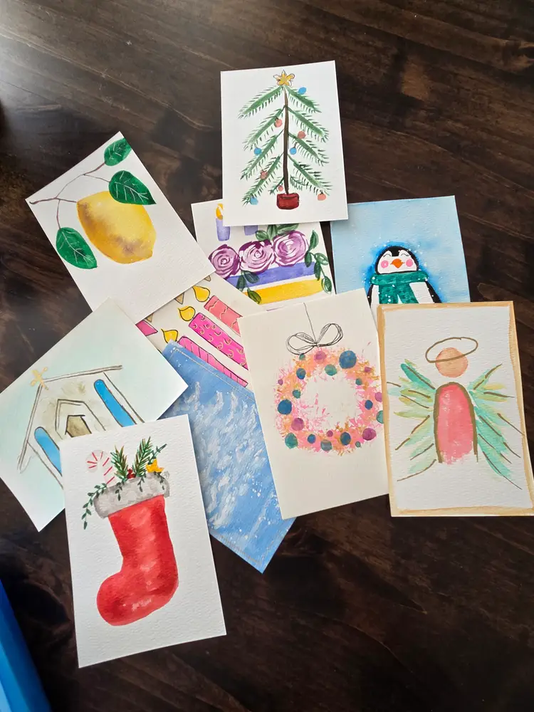 Random Handpainted Single Card