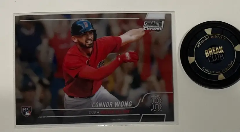Connor Wong RC Stadium Club Chrome Boston Red Sox