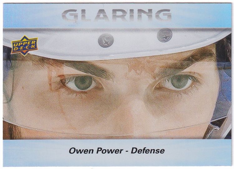 2023-24 Upper Deck Glaring #GL9 Owen Power Buffalo Sabres Hockey Card