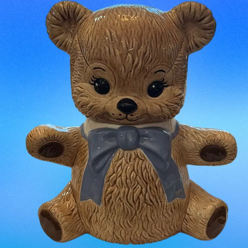 Vintage Teddy Bear Cookie Jar Circa 1980’s