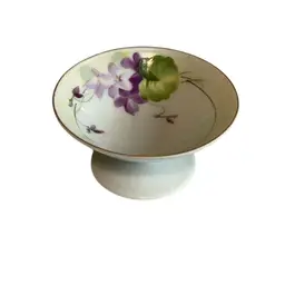 Hand Painted Nippon Footed Trinket Dish