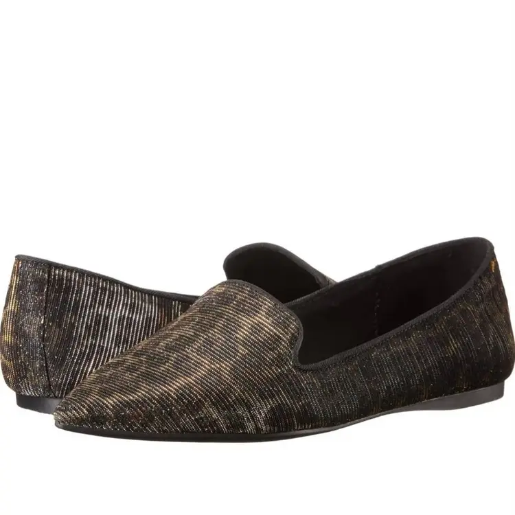 ALDO Womens Luisi Metallic Leopard Print Pointed Toe Flats Casual Fun NEW Sz 9