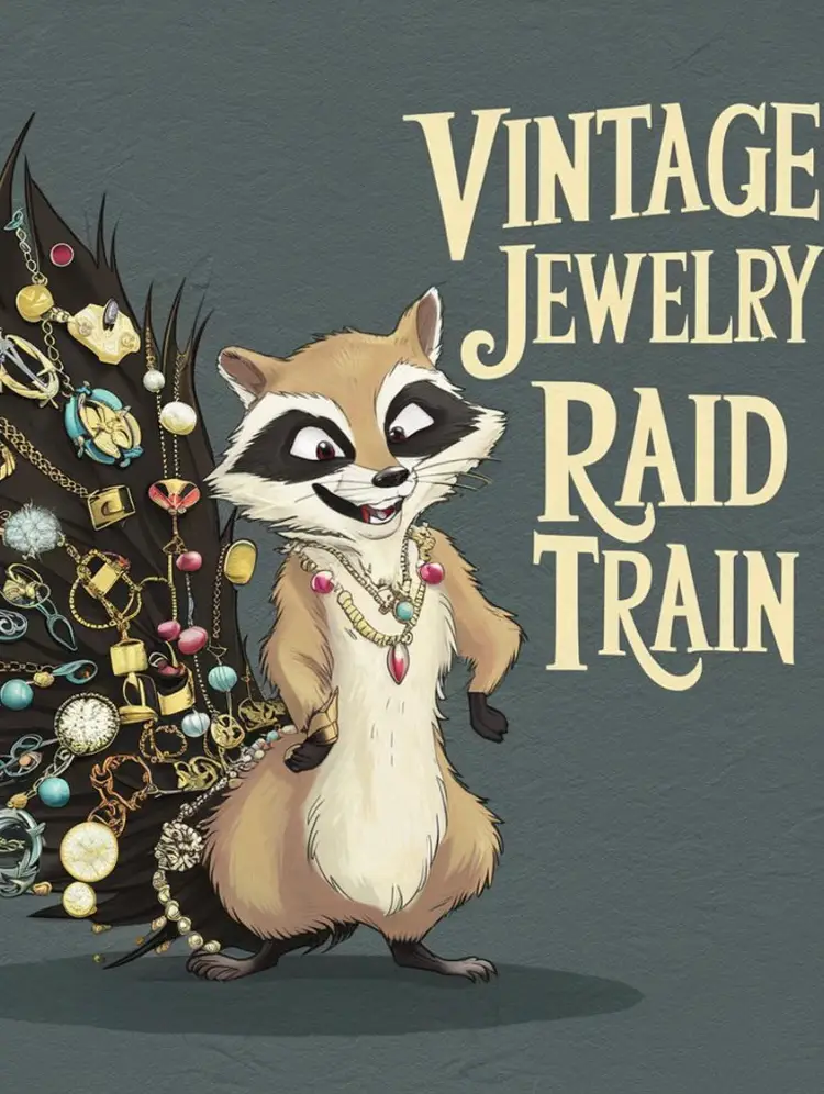 Vintage Jewelry Raid Train W/ 512 Vintage
