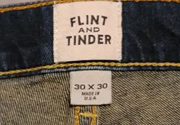 Flint and tinder mens jeans 30x30 made in USA
