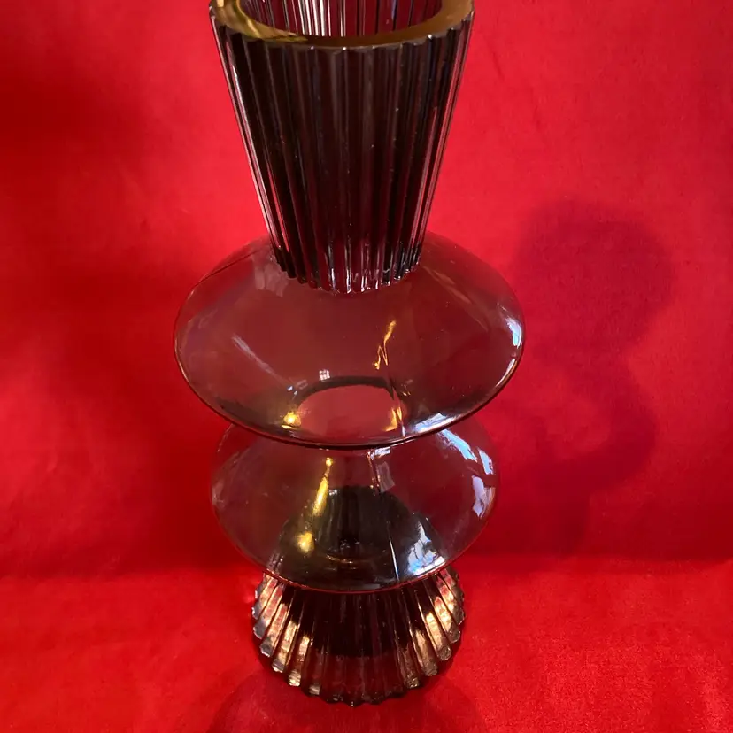 12. VTG Bloomingville “Smoke” Glass Vase