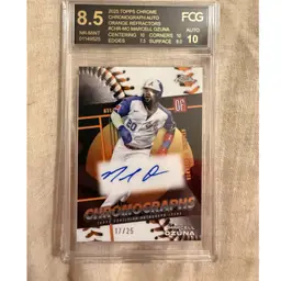 2025 Topps Chrome Ozuna /25 Auto