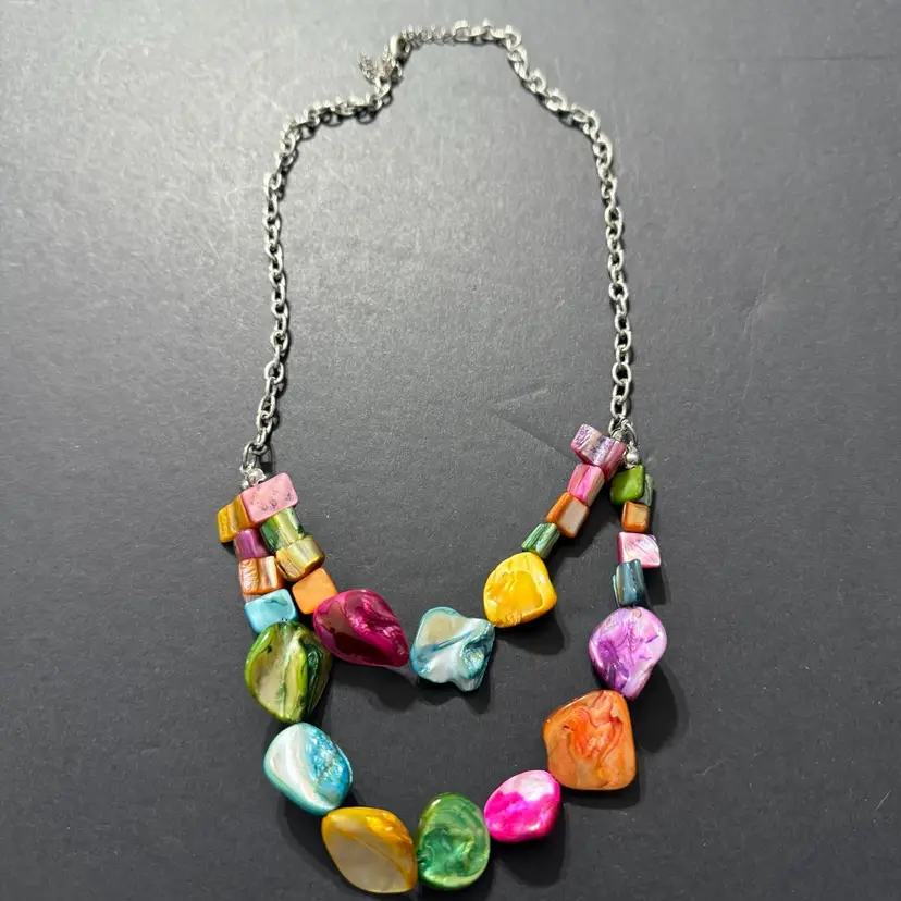 Faux Crystal Necklace