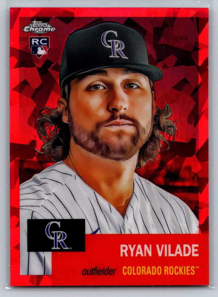 Ryan Vilade 2022 Topps Chrome Platinum #258 Red Atomic Refractor /100 RC
