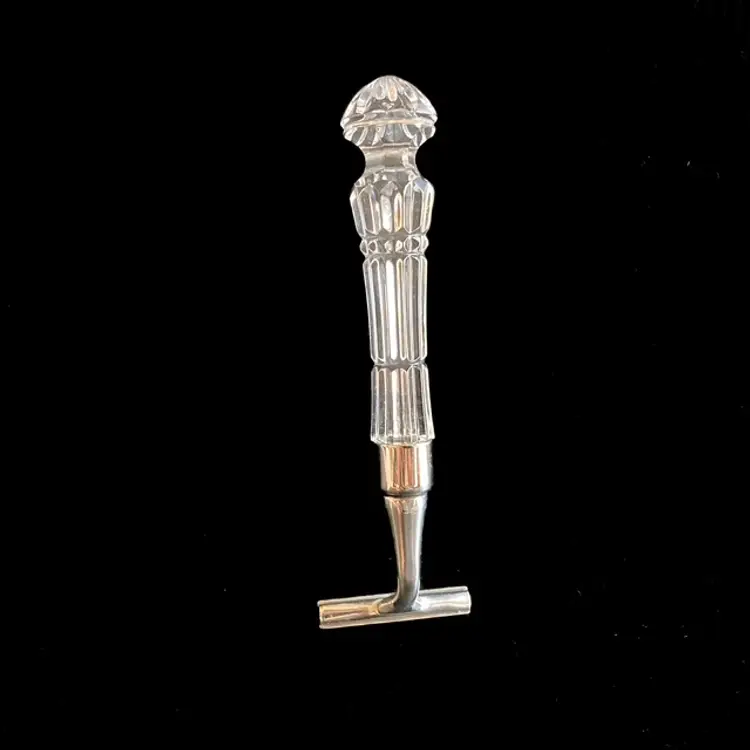 Waterford Crystal Shaving Razor Vintage Luxury Grooming Gift Decor No Blade