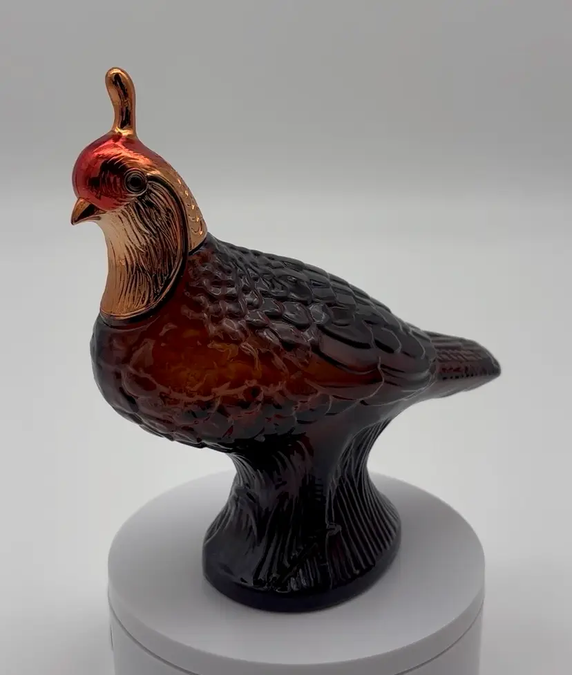 Avon Quail Decanter Empty Bottle w/ Box | Vintage 1973-75