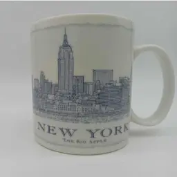 Starbucks You Are Here mug, New York, 2007, coffee, tea