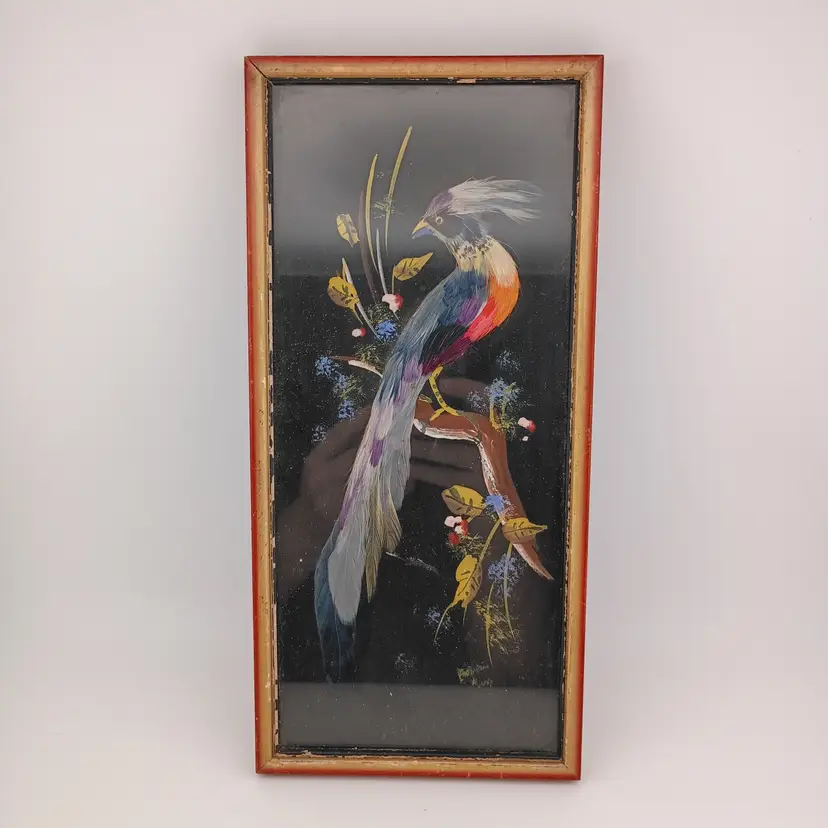 Mexican feather art piece