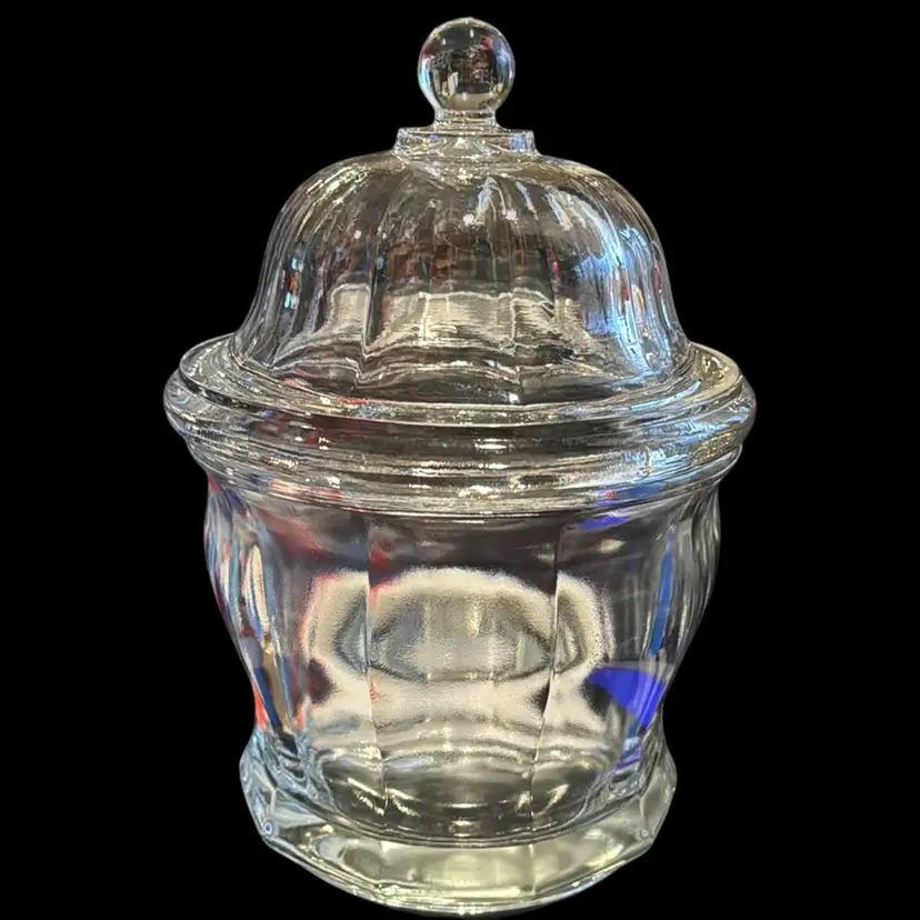Indiana Glass Apothecary Jar With Lid