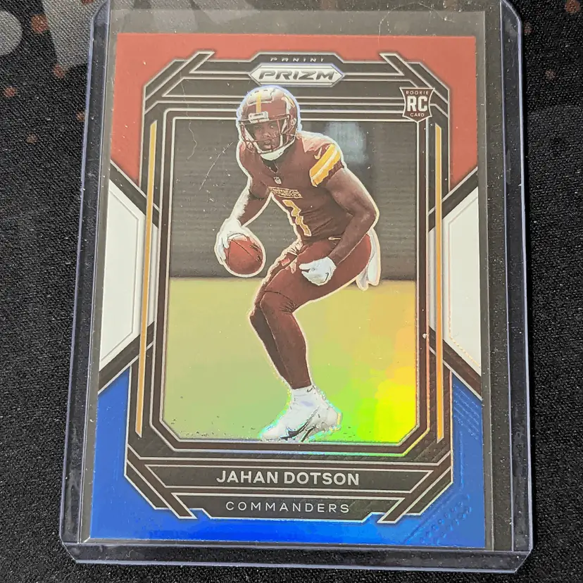 2022 Prizm Jahan Dotson Red White & Blue RC - Washington Commanders c-87