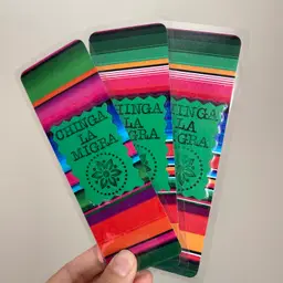 Chinga la Migra Green Bookmark