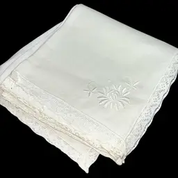 Vintage Fine Linen Dinner Napkins Set Of 12
