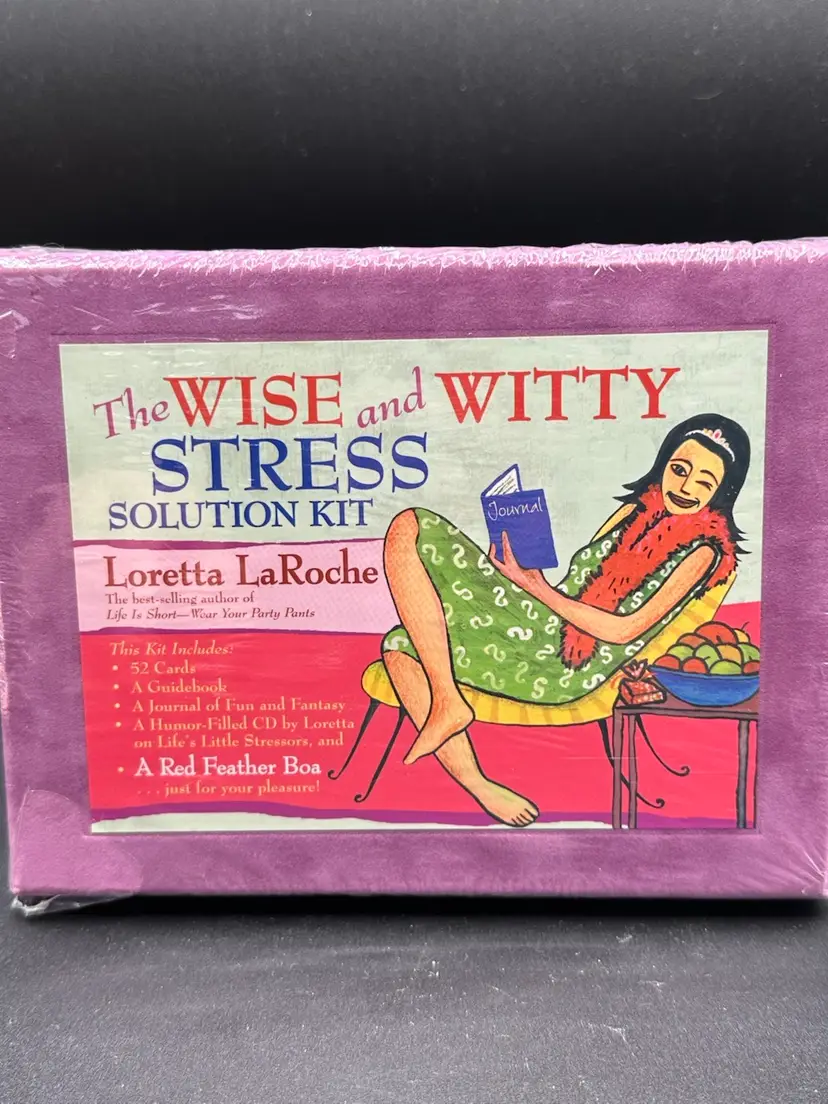 The Wise and Witty Stress Solution Kit by Loretta LaRoche (NIB) Great Gift