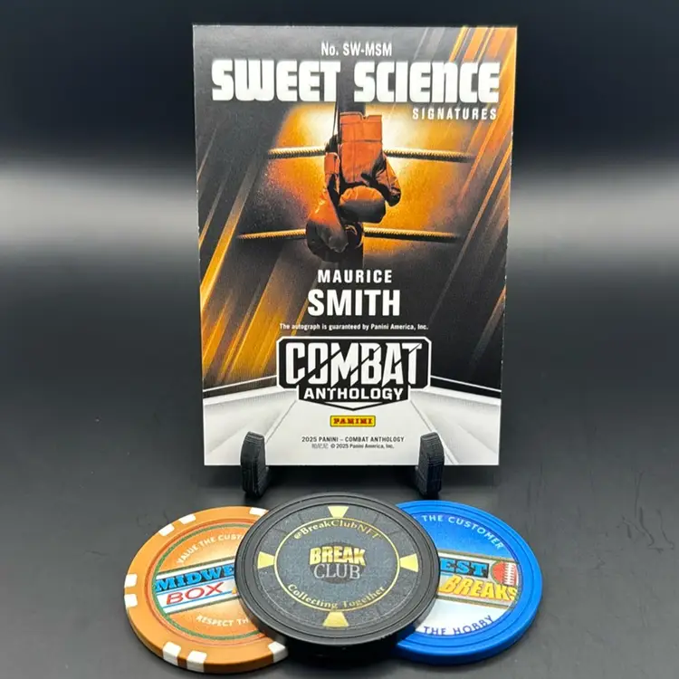 Maurice Smith Auto Sweet Science Signatures 2025 Combat Anthology