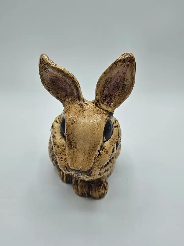 Hobbyist Ceramic Brown Bunny 6.5" x 6"