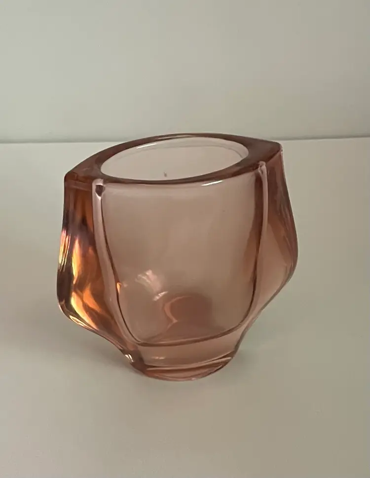 VINTAGE BOHEMIAN Small HERMANOVA GLASS VASE FRANTISEK VIZNER 60'S