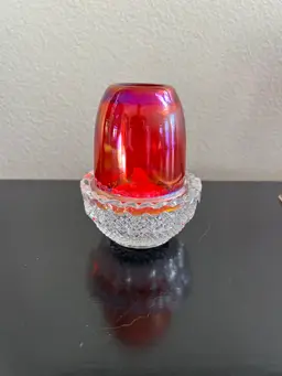 Mosser Ruby Red & Clear Fairy Lamp