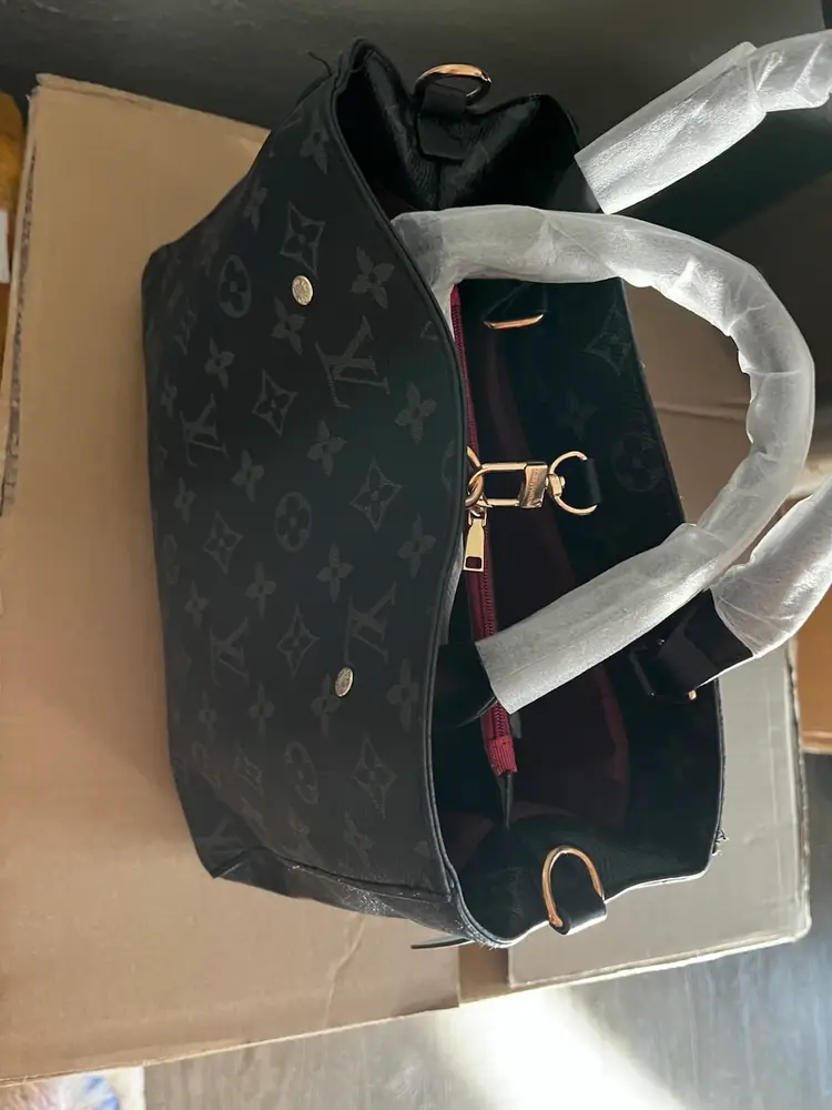 Dark Fashion Bag With Long Strap