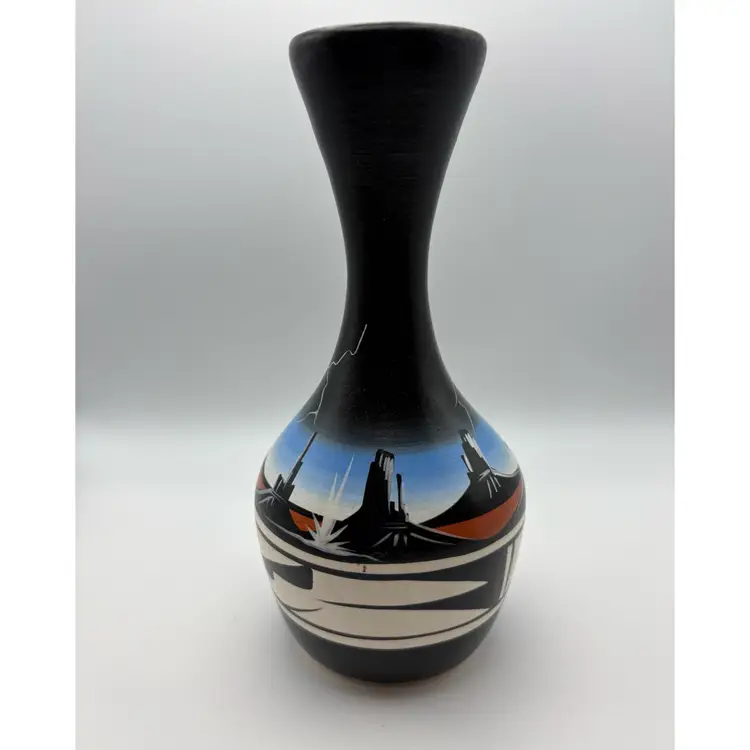 Din Native American Pottery Black Glaze
