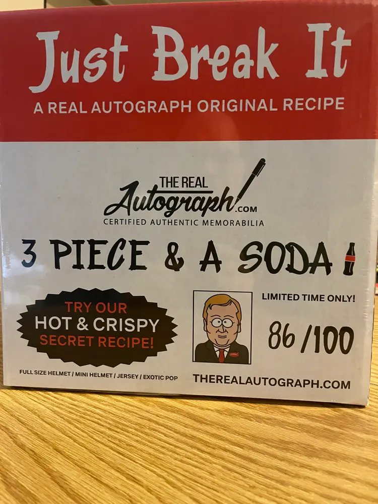 just break it box certified authentic memorabilia