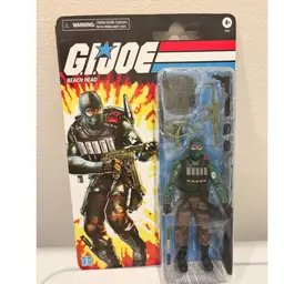G.I. Joe On Card Retro Card Back Classified Beach Head