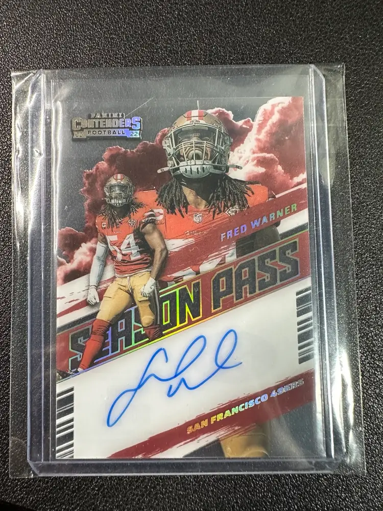2022 Panini Contenders Season Pass Fred Warner Auto