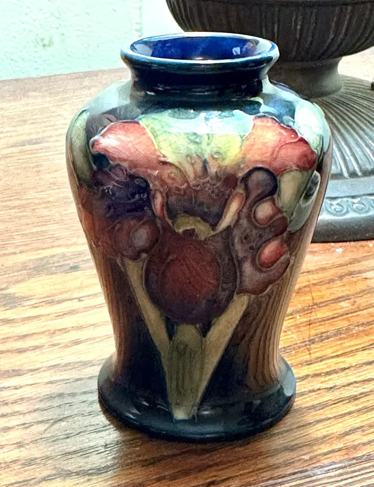 Moorcroft Pottery Vase 3.25” Orchid Flower