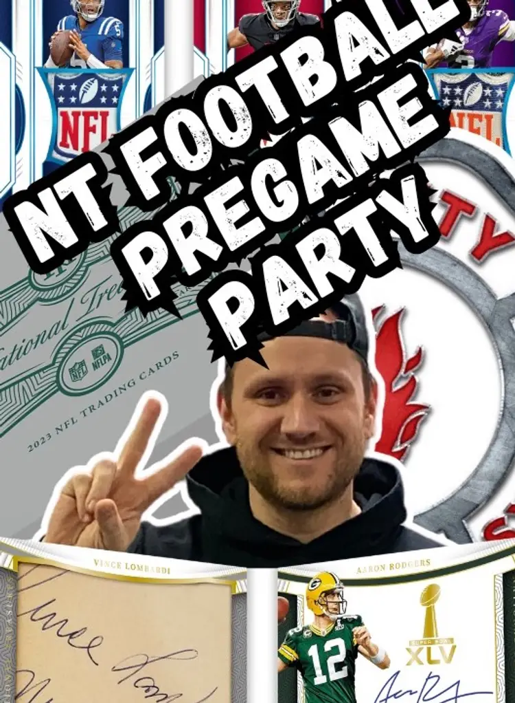 National Treasures Football Pregame Party - LIVE Auctions 🖐️ 