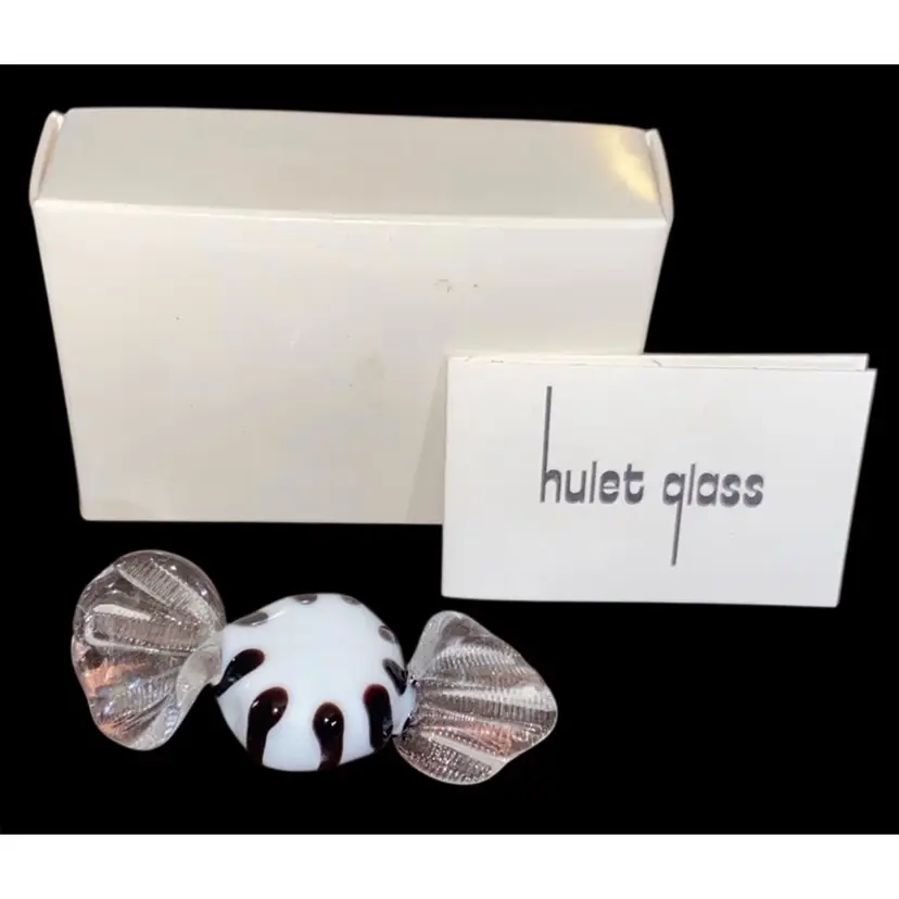 #10- Vintage 1980's /90's Dinah Hulet Art Glass Candy  As Pictured