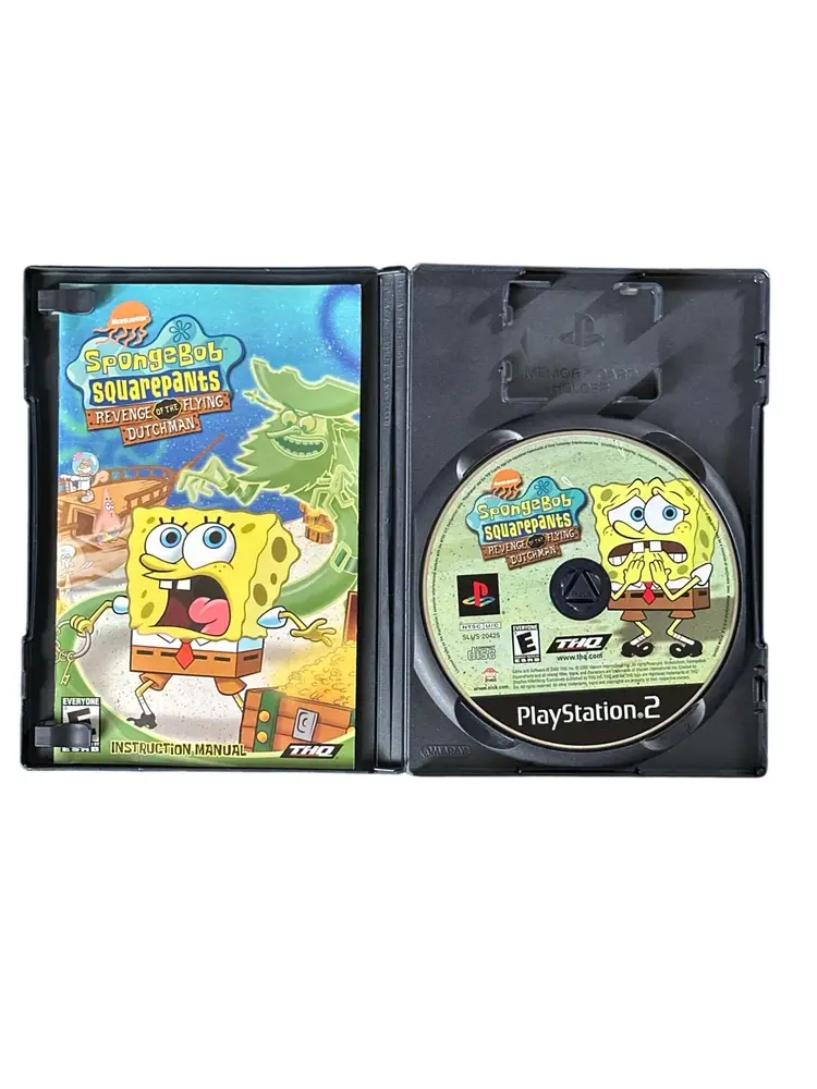 SpongeBob SquarePants Revenge of Flying Dutchman (PlayStation 2 PS2) Case & Disc