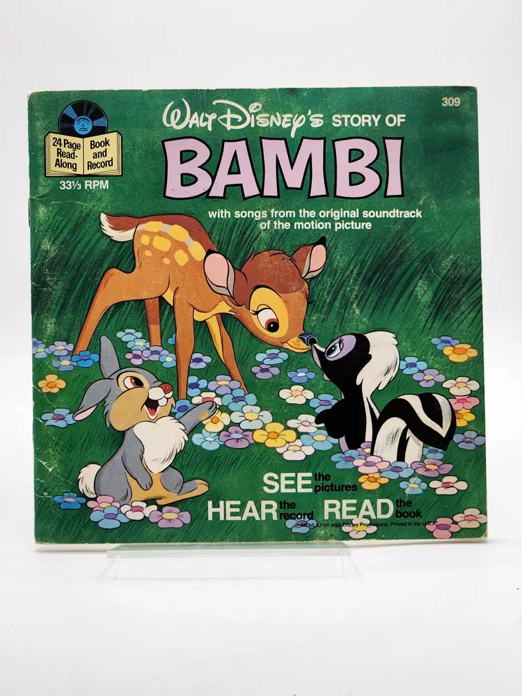 Walt Disney's Story Of Bambi Vtg 1977