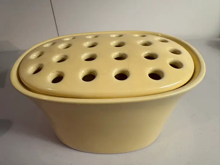 Southern Living at Home "Arrange-It-Easy" Oval Vase with Flower Frog.