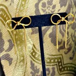 Goldtone Bow Earrings