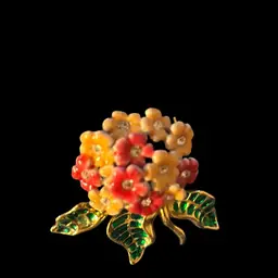 Joan Rivers Flower Brooch