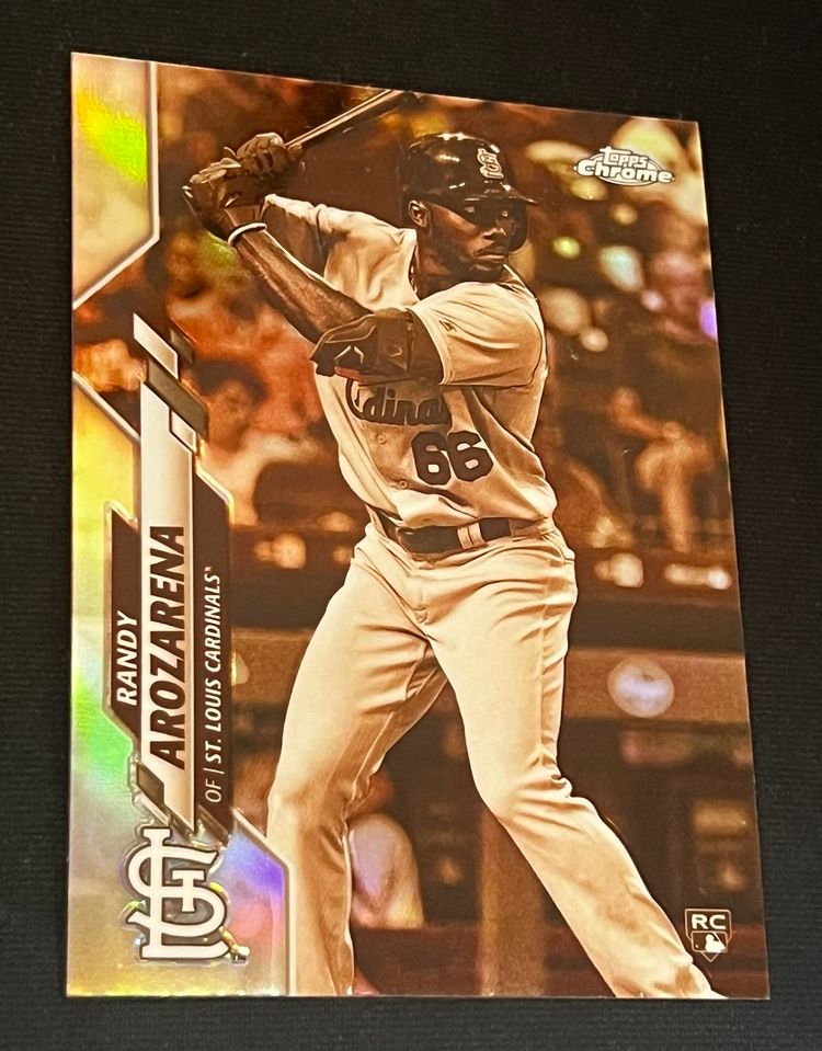 Randy Arozarena 2020 Topps Chrome Sepia Refractor #49 Rookie RC Seattle Mariners