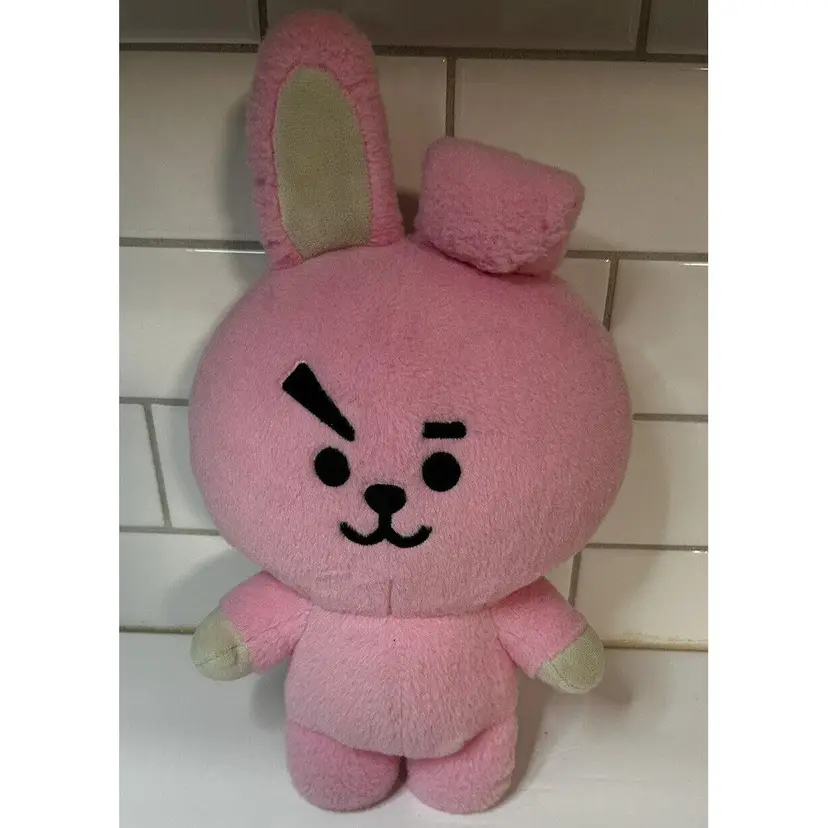 BT21 COOKY Plush Doll Plush Stuffed Animal 13” Line Friends Jungkook Pink Rabbit